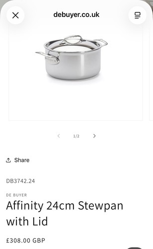 Buyer affinity 24cm stewpan - affinity,
